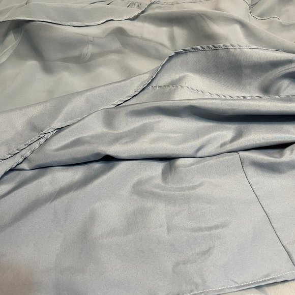 DB Studio Celebrate Baby Blue Chiffon Crisscross Back Gown Dress Size 8 Prom - Picture 11 of 11